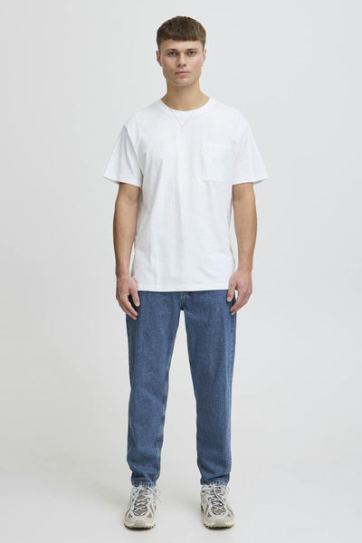 Jeans straight Mid blue denim - SOLID