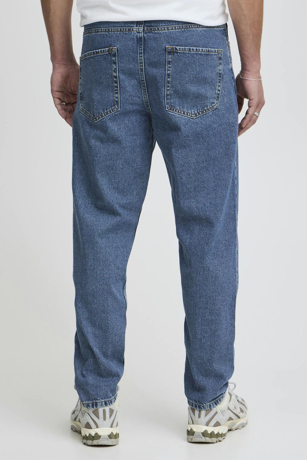 Jeans straight Mid blue denim - SOLID