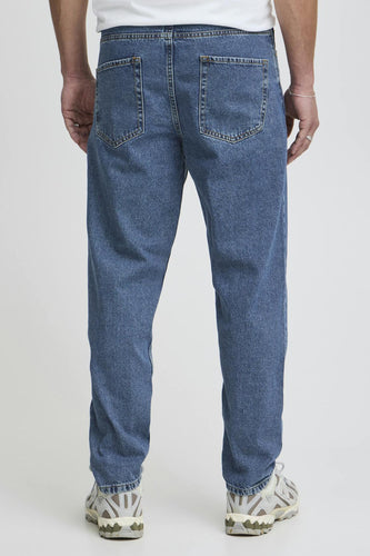 Jeans straight mid blue denim - SOLID - SOLID - 6
