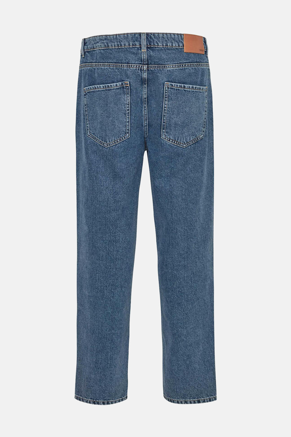 Jeans straight Mid blue denim - SOLID