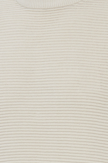 Pull col O Écru - SOLID