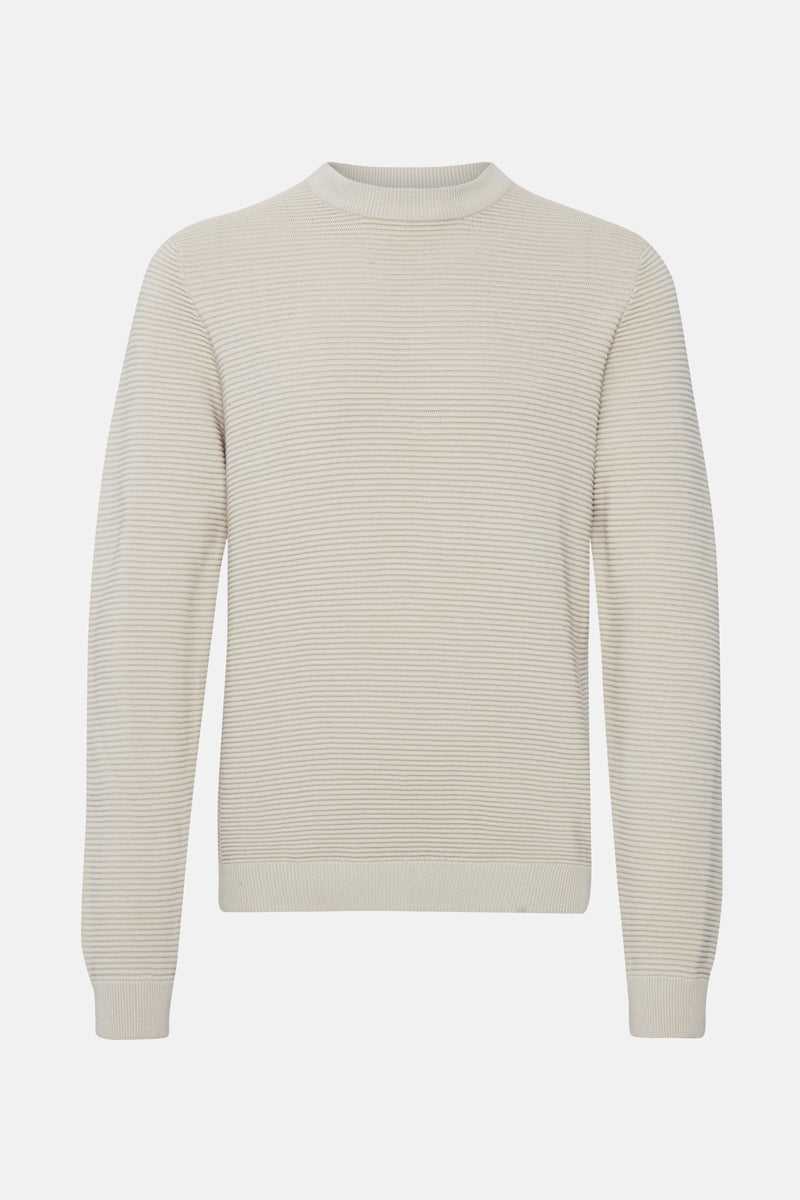 Pull col O Écru - SOLID