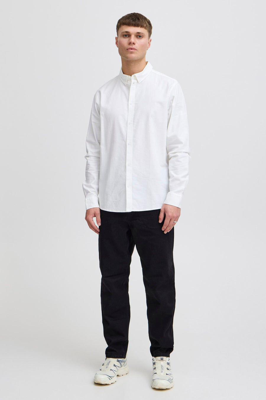 Chemise à manches longues - blanc - SOLID