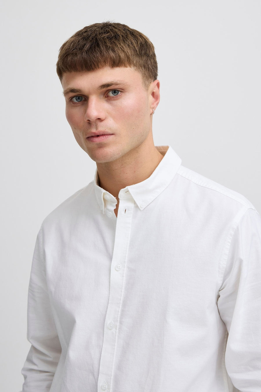 Chemise à manches longues - blanc - SOLID