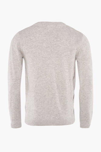 Pull à col rond - gris - SOLID