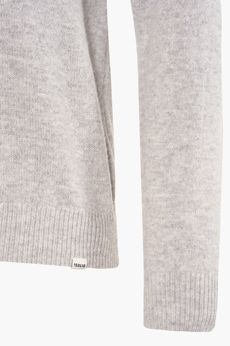 Pull à col rond - gris - SOLID