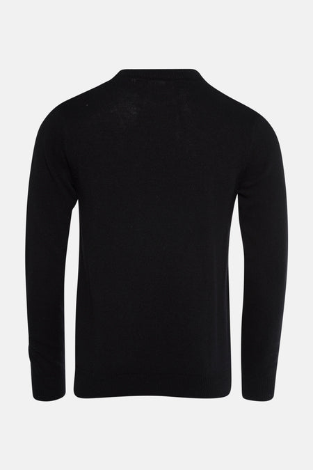 Pull à col rond - noir