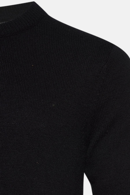 Pull à col rond - noir