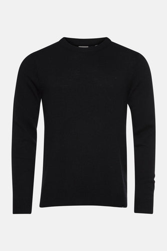 Pull à col rond - noir - SOLID