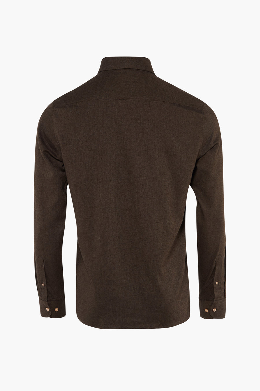 Chemise à manches longues - brun - SOLID