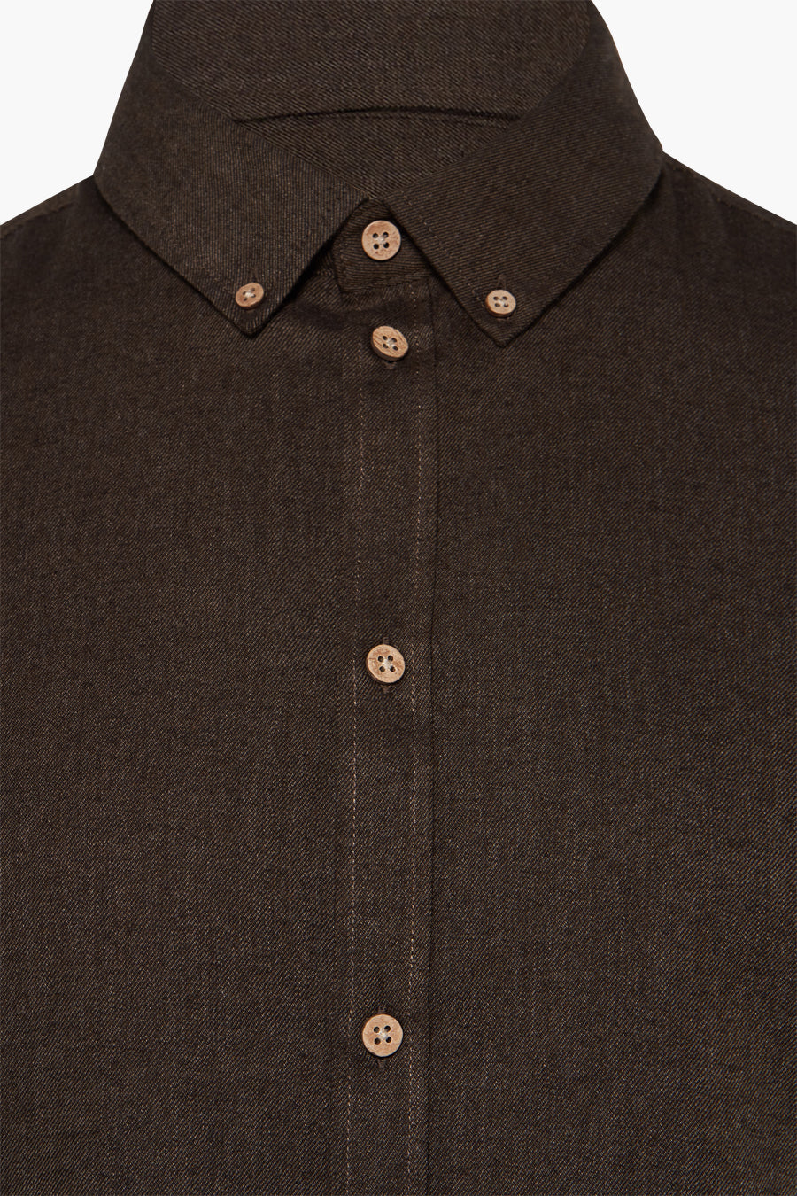 Chemise à manches longues - brun - SOLID