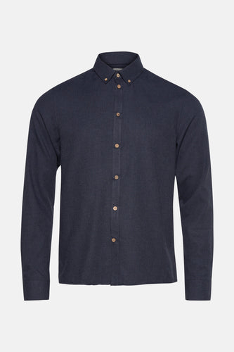 Chemise à manches longues - bleu - SOLID