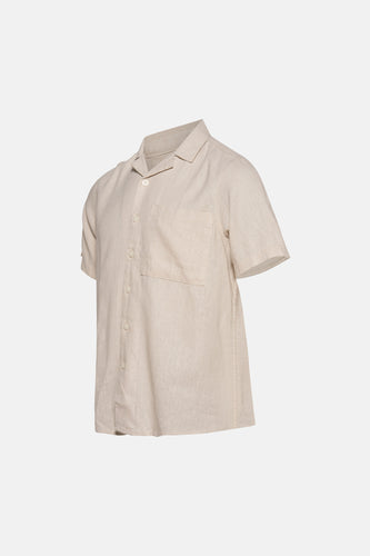 Chemise à manches courtes - beige - SOLID