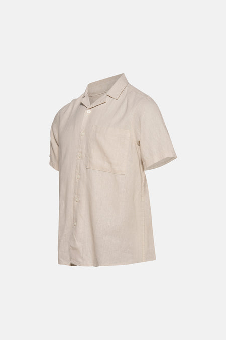 Chemise (manches courtes) Beige - SOLID