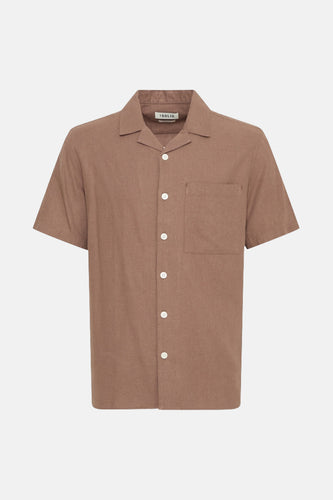 Chemise à manches courtes - brun - SOLID