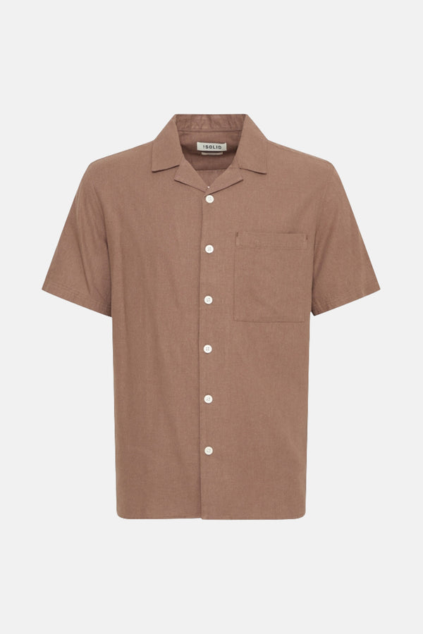 Chemise (manches courtes) Brun - SOLID