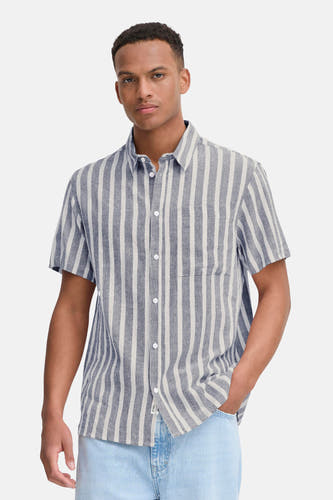 Chemise (manches courtes) bleu - SOLID