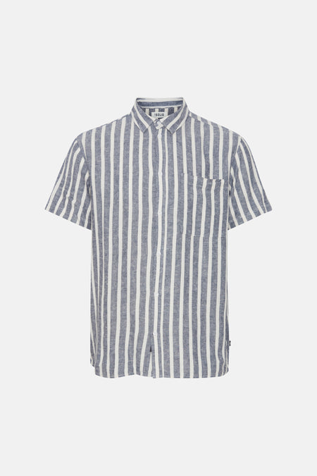 Chemise (manches courtes) bleu - SOLID