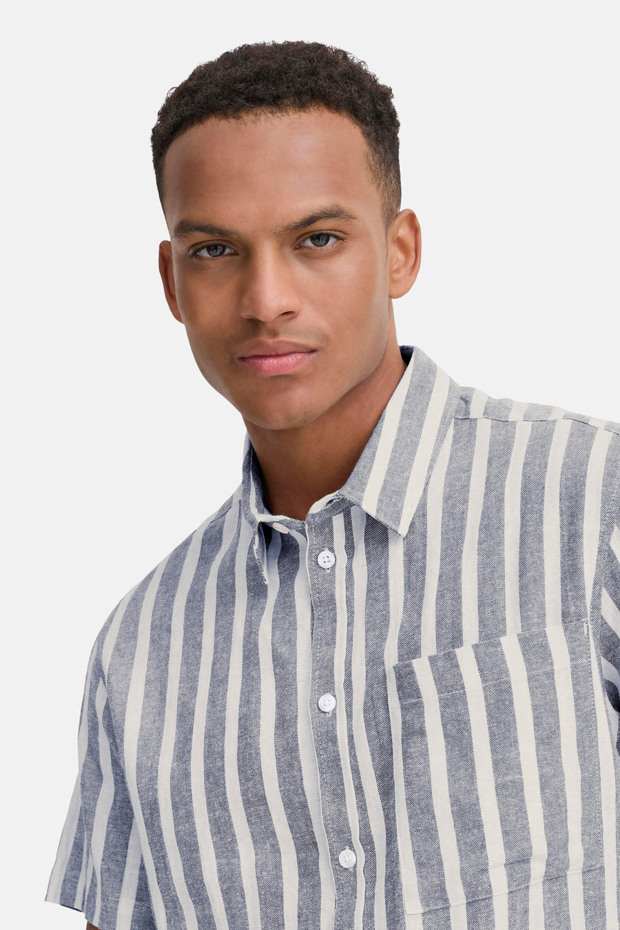 Chemise (manches courtes) bleu - SOLID