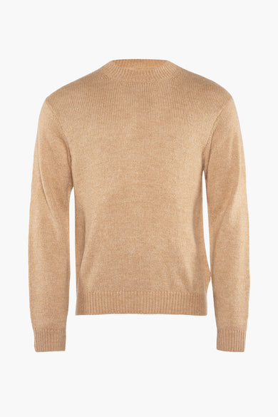 Pull col O Beige - SOLID