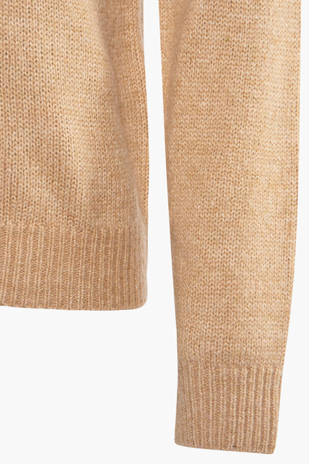 Pull col O Beige - SOLID