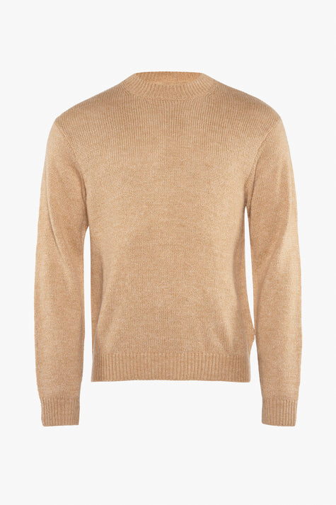 Pull à col rond - beige