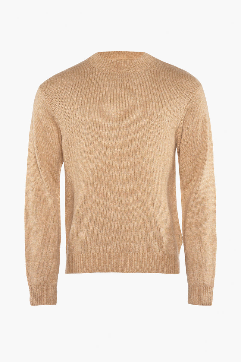 Pull col O Beige - SOLID