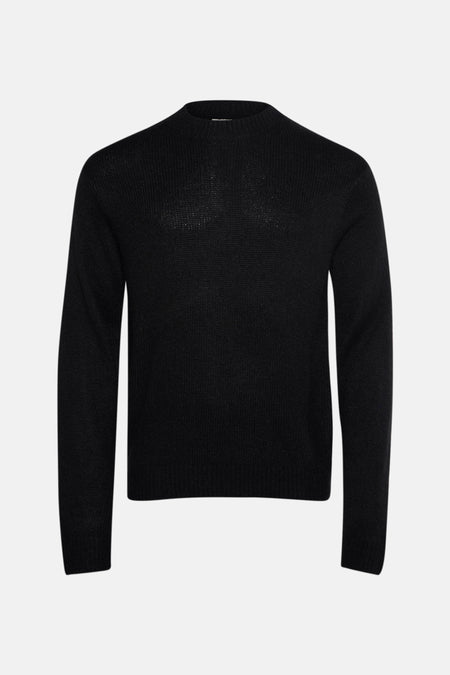 Pull col O noir - SOLID