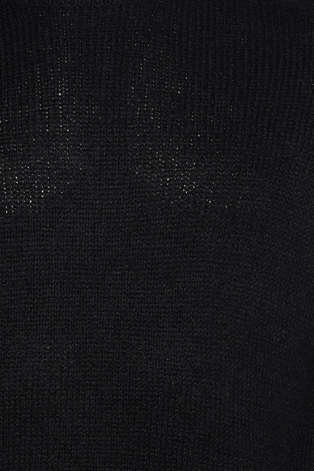 Pull col O noir - SOLID