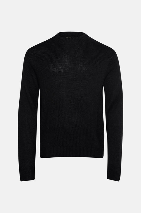 Pull col O noir - SOLID