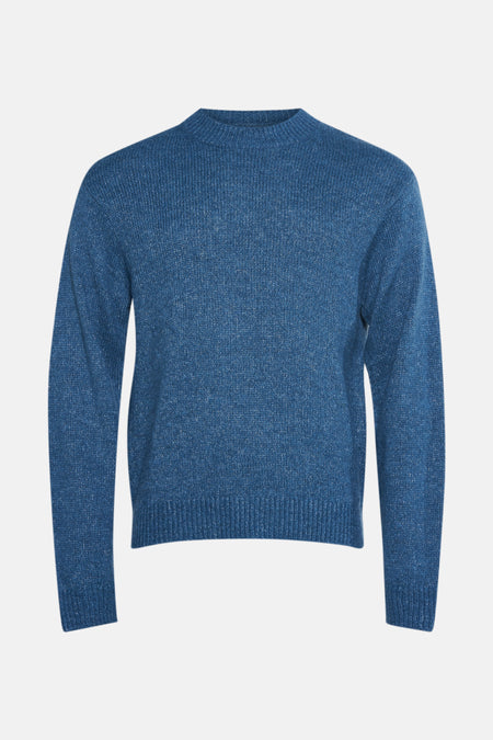 Pull col O bleu - SOLID
