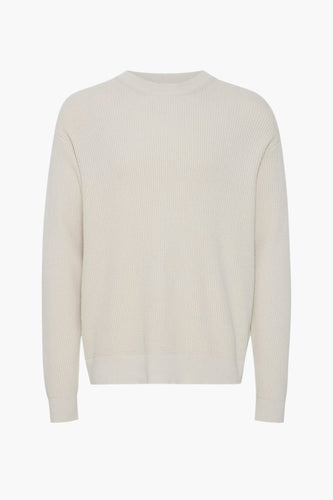 Pull à col rond - écru - SOLID