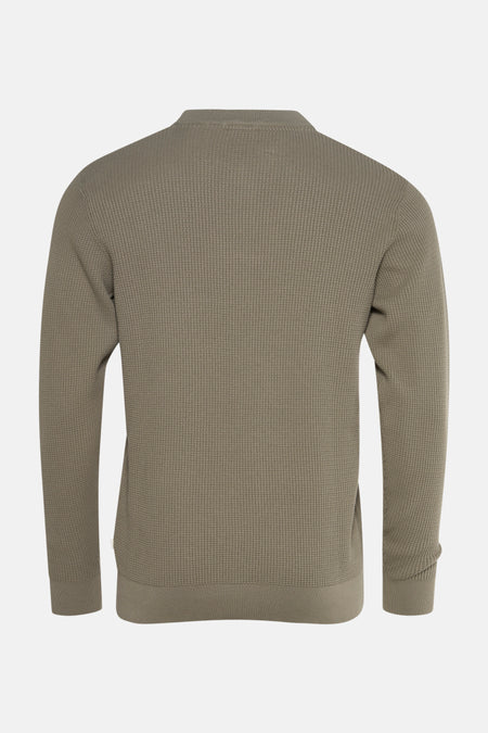 Pull à col rond - vert