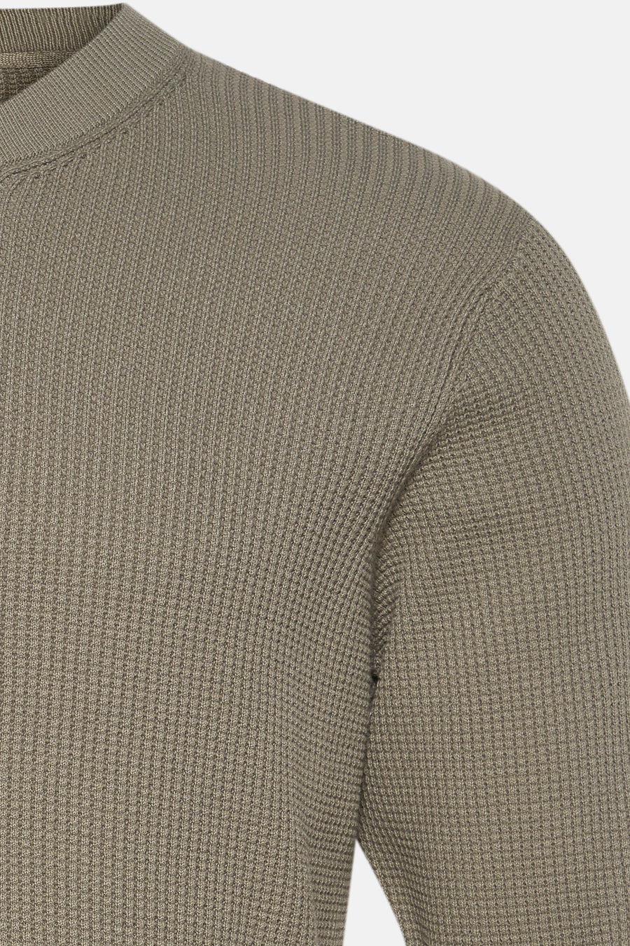 Pull à col rond - vert - SOLID