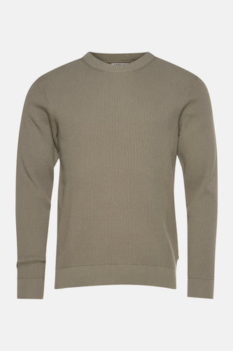 Pull à col rond - vert - SOLID