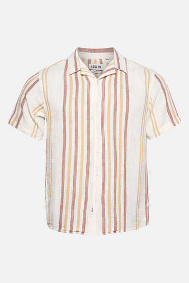 Chemise à manches courtes - brun