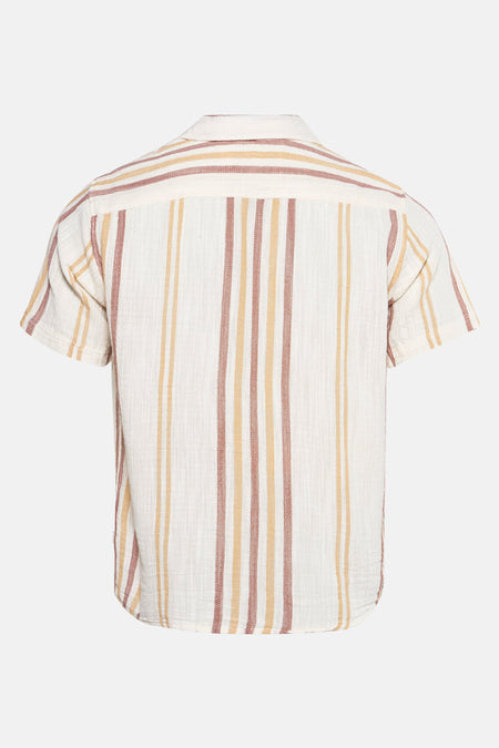 Chemise à manches courtes - brun