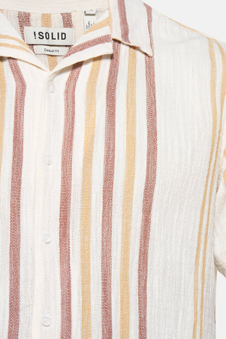 Chemise à manches courtes - brun