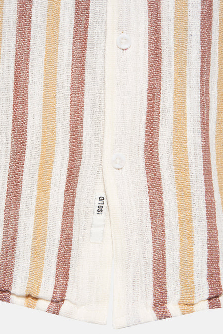 Chemise à manches courtes - brun