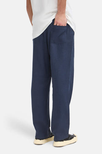 Pantalon de saison bleu - SOLID