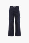 Jeans wide Dark blue denim - SOLID