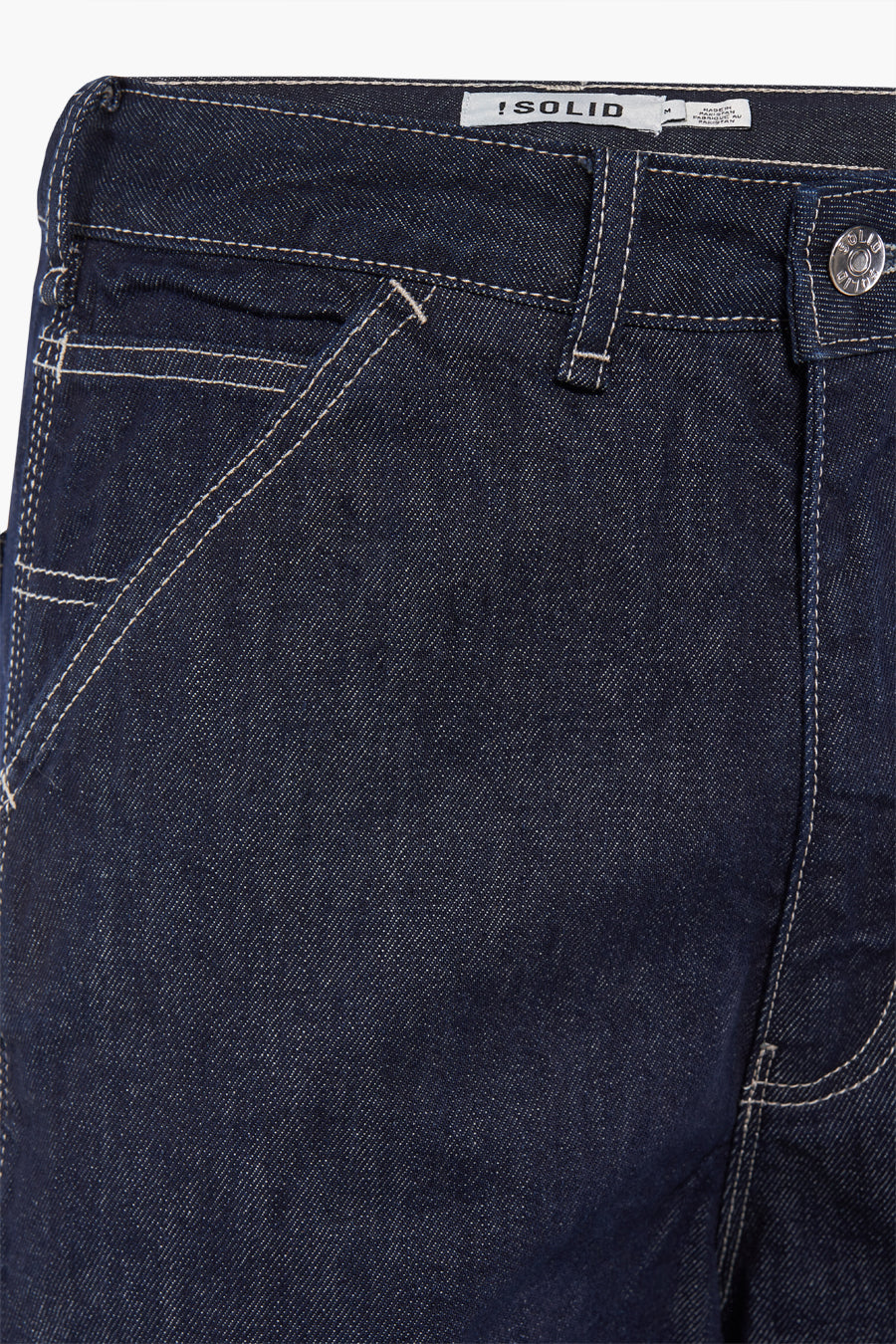Jeans wide Dark blue denim - SOLID