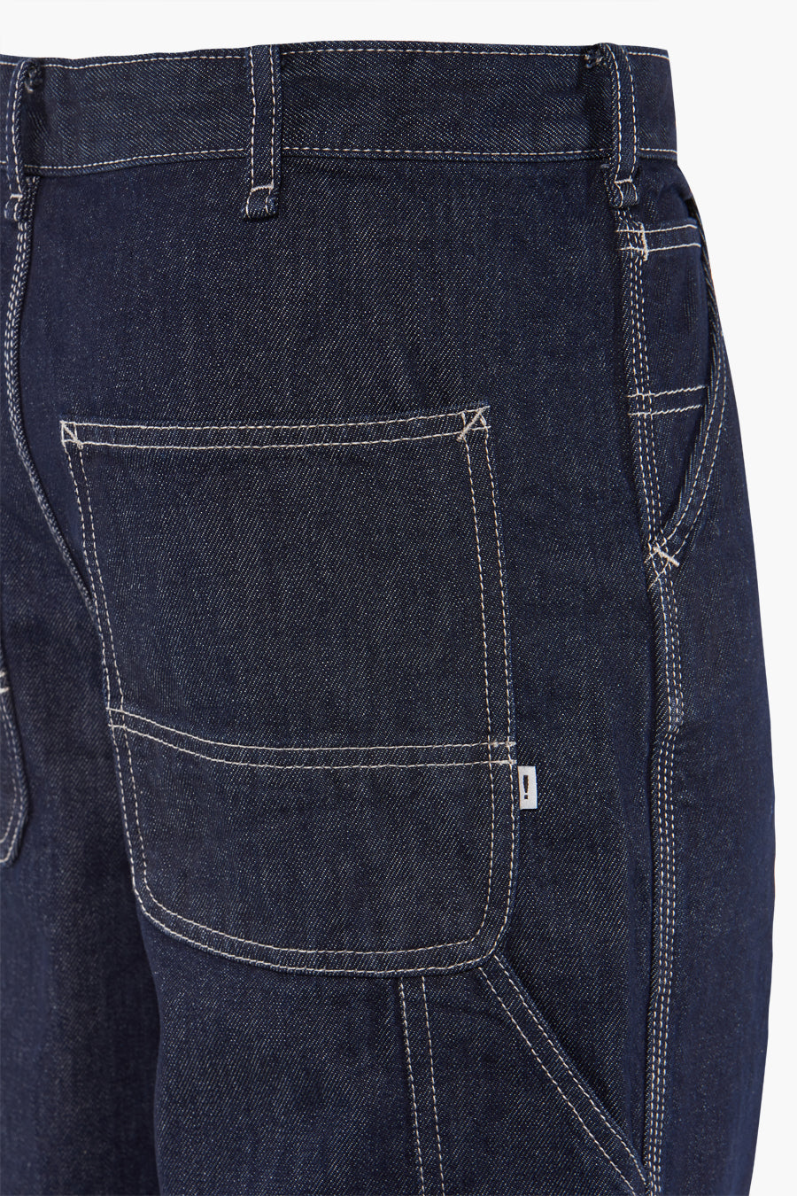 Jeans wide Dark blue denim - SOLID
