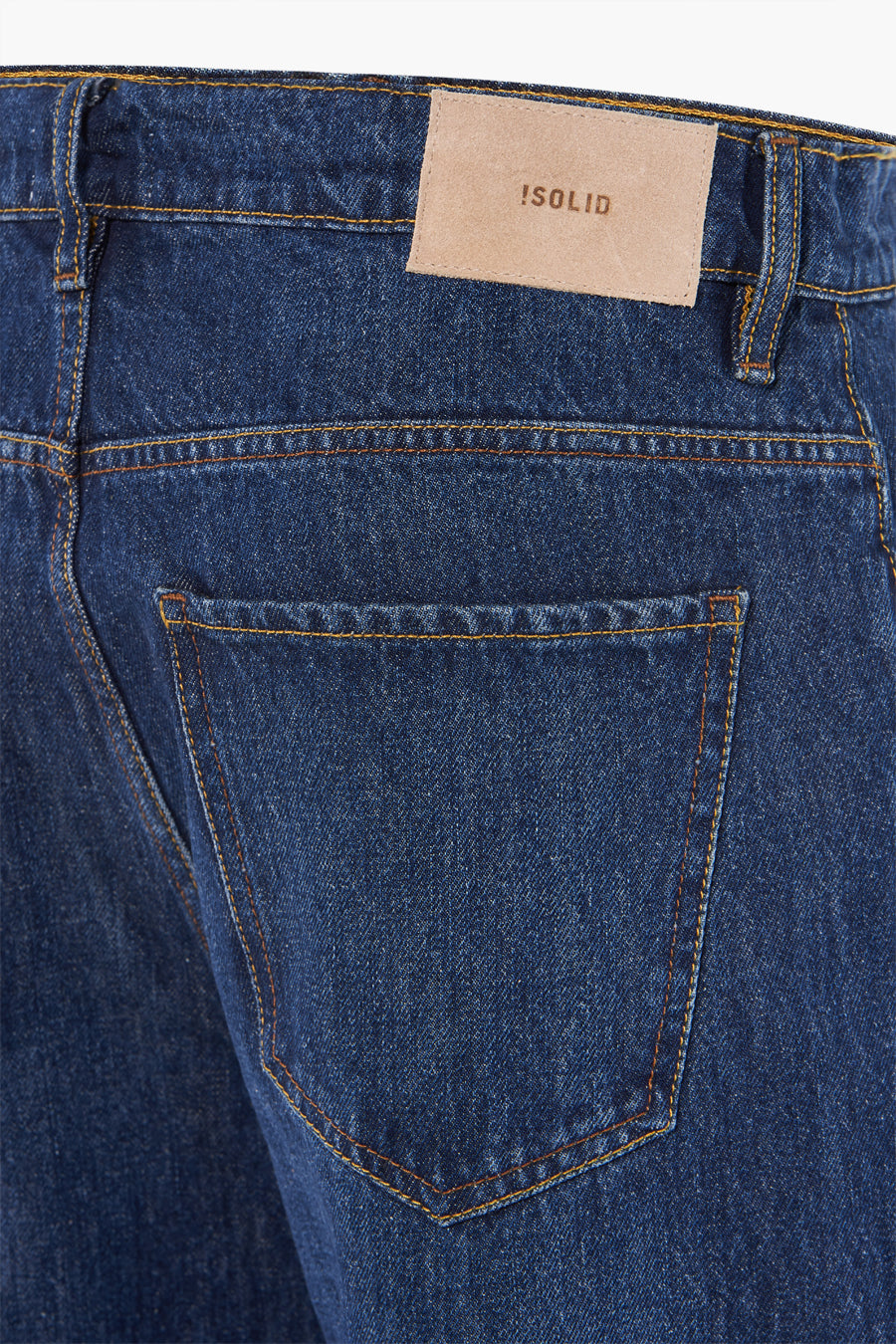 Jeans wide Dark blue denim - SOLID