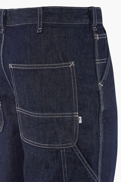 Jeans wide Dark blue denim - SOLID