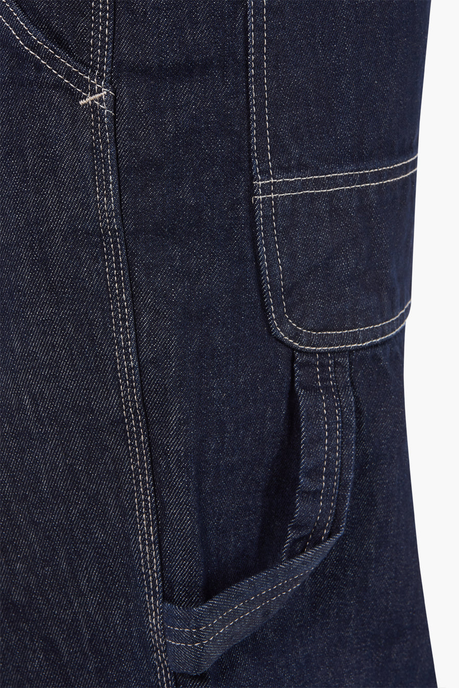 Jeans wide Dark blue denim - SOLID