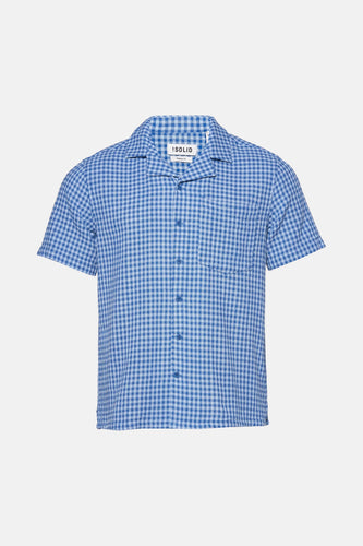 Chemise à manches courtes - bleu - SOLID