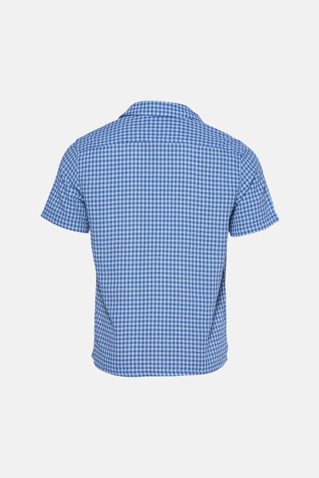 Chemise (manches courtes) Bleu - SOLID