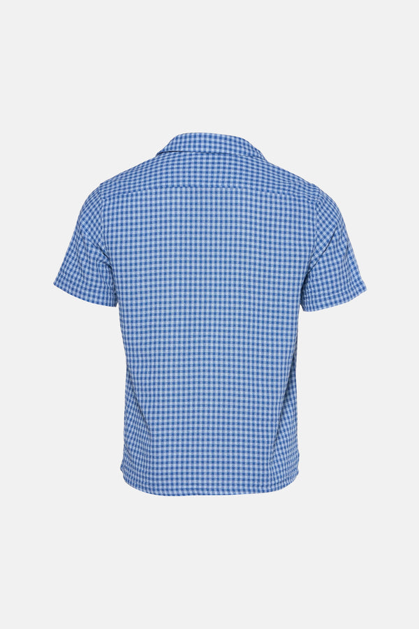 Chemise (manches courtes) Bleu - SOLID