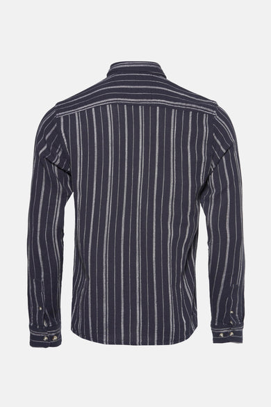 Chemise (manches longues) Bleu - SOLID